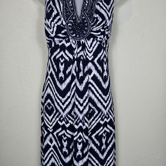 dressbarn Monochrome Geometric Maxi Dress - Picture 7 of 14